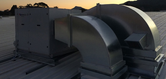 Package Air Conditioning System on rooftop